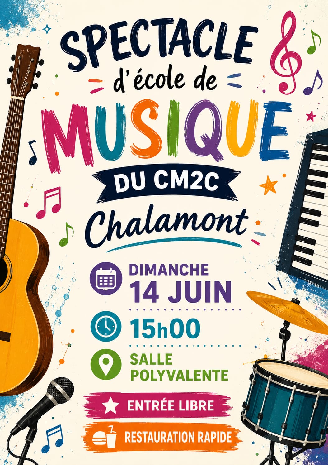 spectacle école de musique
