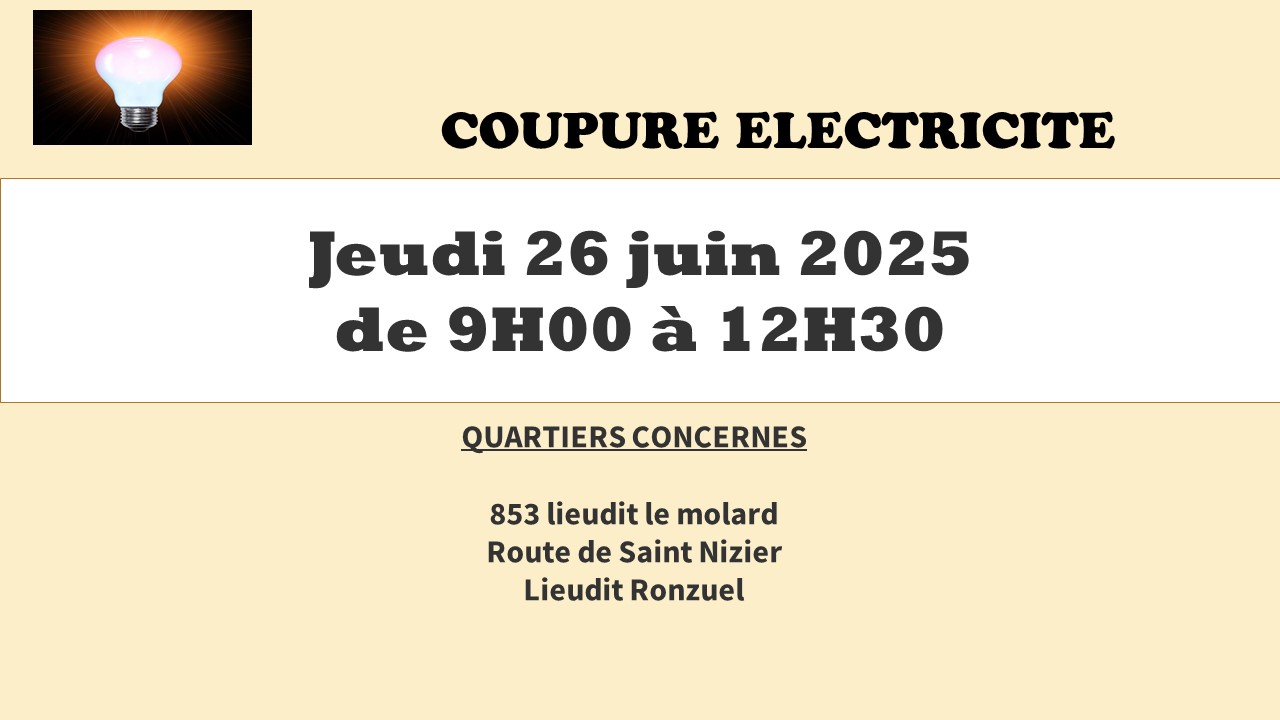 coupure électricité