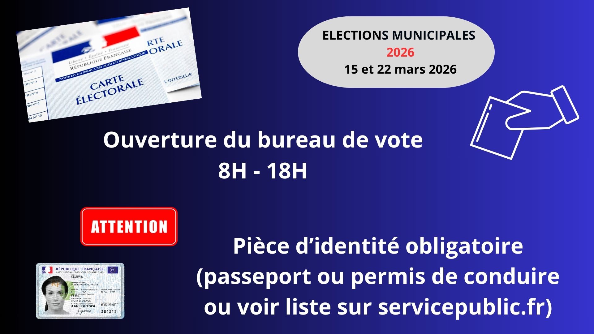 horaire bureau de vote