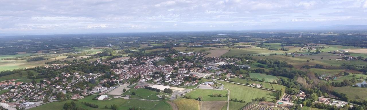 Vue aérienne Chalamont